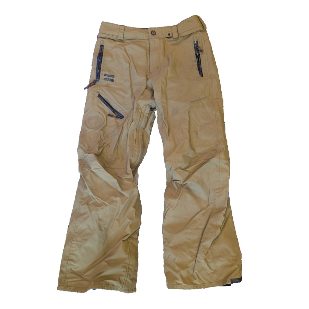 VOLCOM Men's Small GORE-TEX SnowBoard / Ski‎ Pants Tan Winter Outdoor Snow